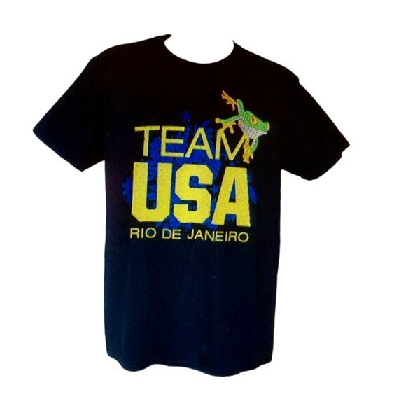 Team USA The Olympics 2016 Rio de Janeiro Graphic Frog T-Shirt Size XL New - Picture 1 of 6